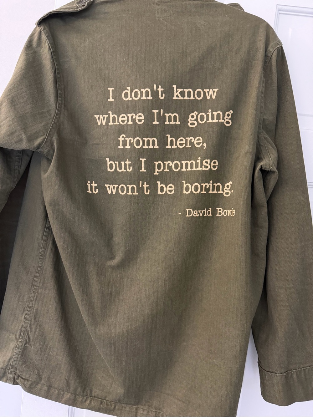 Dutch Army Field Jacket. Army Green Graphic Back Shirt Jacket. Womens XL 12/14